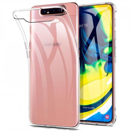 Silicone Para Samsung Galaxy A80 Transparente