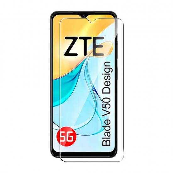 Protector De Pantalla De Cristal ZTE Blade V50 Design 6.6" Transparente