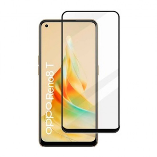 Protector De Pantalla De Cristal Templado 5D Completo Oppo Reno8 T 6.43" Negro