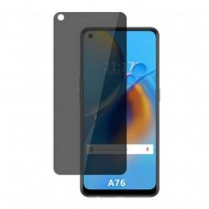 Oppo A76 Black Anti-Spy Screen Glass Protector Privacy