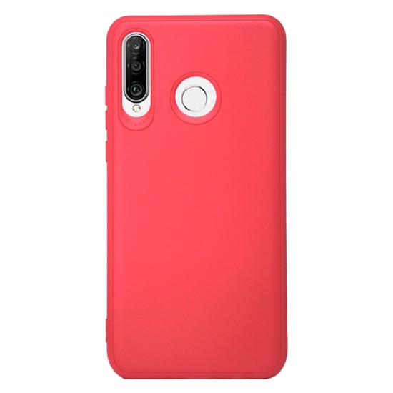 Funda De Silicona Huawei P30 Lite Rojo 3D Camera