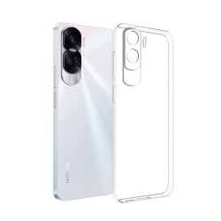 Capa Silicone Gel Huawei Honor 90 Lite Transparente Com Protetor De Câmera