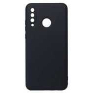 Capa Silicone Gel Huawei P30 Lite Preto Com Protetor De Câmera Robusta