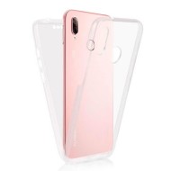 Capa Silicone Dura 360º Huawei P20 Lite Transparente