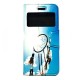 Funda De Silicona Flip Cover Con Window Apple Iphone 7/8 Azul