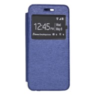 Funda De Silicona Flip Cover Con Window Apple Iphone 5g/5s/5se Azul