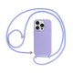 Apple Iphone 13 Pro Max Lilac Silicone Case With String