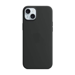 Capa Silicone Apple Iphone 15 Plus Preto Robusta