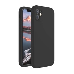 Capa Silicone Apple Iphone 11 Preto Com Protetor De Câmera Robusta