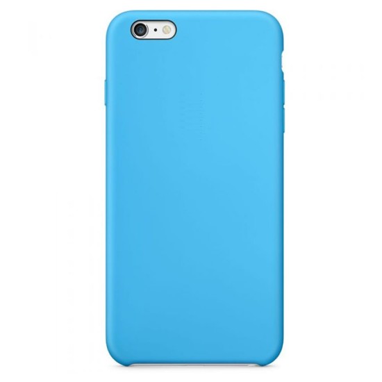 Capa Silicone Apple Iphone 6 Plus (5.5) Azul