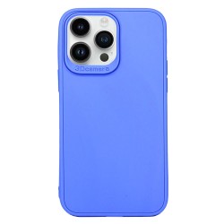 Capa Silicone Gel Apple Iphone 16 Pro Azul 3d Camera