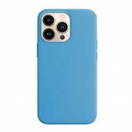 Funda De Silicona Apple Iphone 15 Pro Max Azul