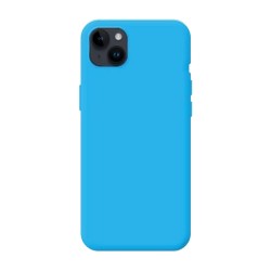 Capa Silicone Apple Iphone 15 Plus Azul Robusta