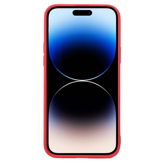 Capa Silicone Apple Iphone 14 Plus Vermelho 3d Camera