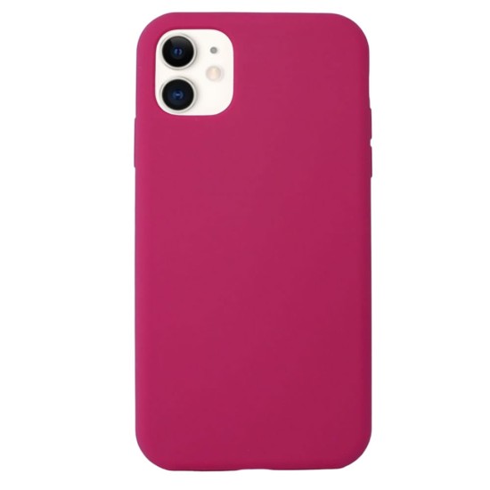 Funda De Gel De Silicona Apple Iphone 11 Magenta Robusta