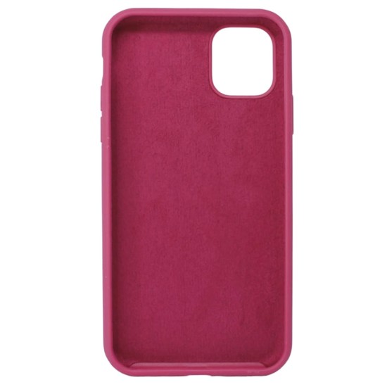 Funda De Gel De Silicona Apple Iphone 11 Magenta Robusta