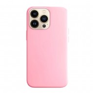 Funda De Silicona Apple Iphone 15 Pro Max Rosa Claro