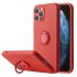 Funda De Silicona Apple Iphone 14 Pro Rojo Con Protector De Cámara Y Soporte De Anilla