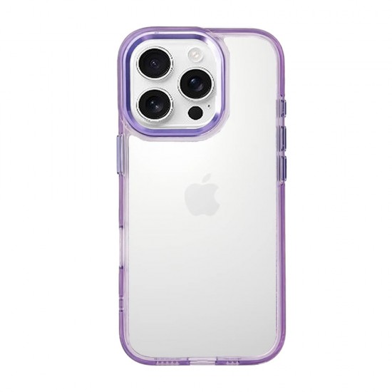 Capa Silicone Gel Bumper Apple Iphone 16 Pro Max Lilás Elektro