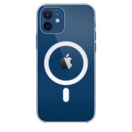 Capa Silicone Dura Apple Iphone 12/12 Pro Transparente Magsafe