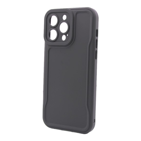 Apple Iphone 14 Pro Max Grey Hard Silicone Case With Camera Protector