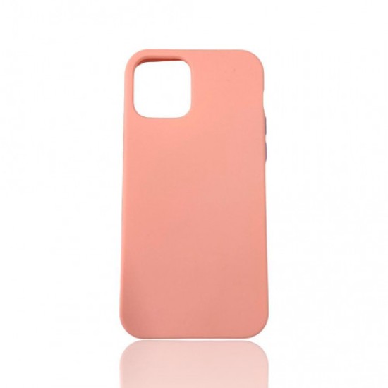 Apple Iphone 12/12 PRO 6.1" Funda de silicona rígida rosa