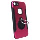 Funda Dura De Silicona Apple Iphone 7/8 Con Anillo De Dedo Rojo