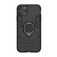 Capa Silicone Anti-Choque Armor Carbon Apple Iphone 12 Pro Max Preto Ring Armor Case