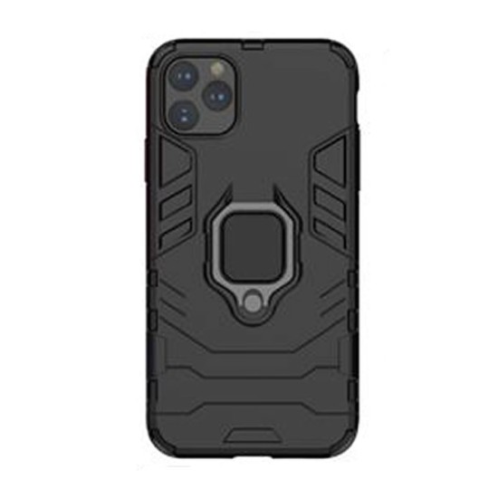 Capa Silicone Anti-Choque Armor Carbon Apple Iphone 12 Pro Max Preto Ring Armor Case