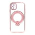 Apple Iphone 11 Pink Magsafe Silicone Case With Finger Ring And Camera Protector Lens