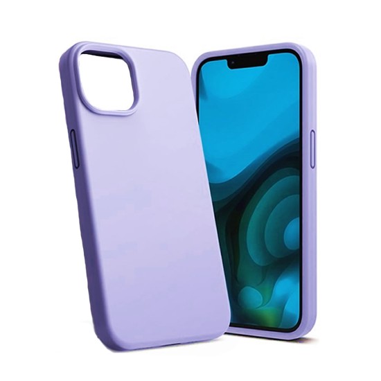 Funda De Gel De Silicona Apple Iphone 14 Plus Lila Robusta