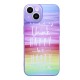 Apple Iphone 14 Lilac Happy Silicone Gel Case With Camera Protector