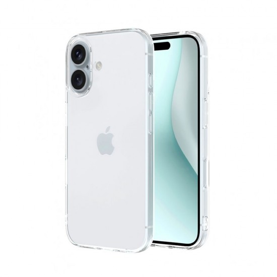 Capa Silicone Gel Apple Iphone 16 Plus Transparente