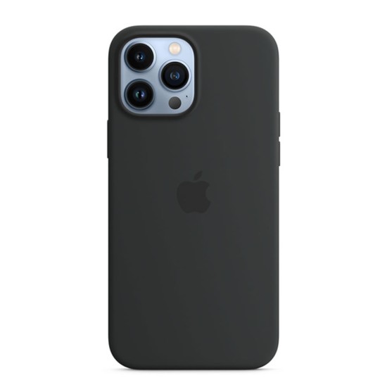 Funda De Gel De Silicona Apple Iphone 13 Pro Max Negro Premium