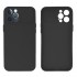 Apple Iphone 14 Pro Max Black With Camera Protector And Sliding Window Silicone Gel Case