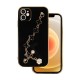 Funda De Silicona Gel Apple Iphone 11 Negro Con Protector De Cámara Y Tira De Mano Design 3