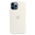 Funda De Gel De Silicona Apple Iphone 12 Pro Max Blanco Premium