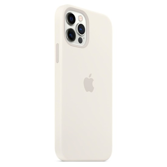 Funda De Gel De Silicona Apple Iphone 12 Pro Max Blanco Premium