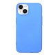 Capa Silicone Gel Apple Iphone 14 Plus Azul Robusta