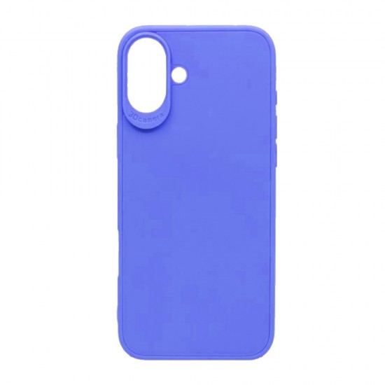 Capa Silicone Gel Apple Iphone 16 Azul 3d Camera