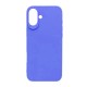 Capa Silicone Gel Apple Iphone 16 Plus Azul 3d Camera