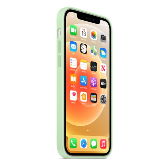 Funda De Gel De Silicona Apple Iphone 13 Verde Premium