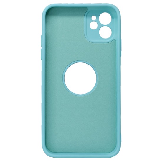 Funda De Gel De Silicona Apple Iphone 11 Verde Con Protector De Cámara Robusta