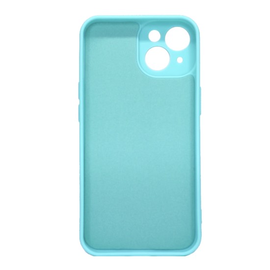 Funda De Gel De Silicona Apple Iphone 14 Verde Great Con Protector De Cámara