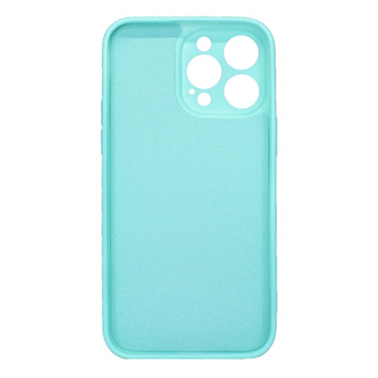 Apple Iphone 14 Pro Max Turquoise Green With Camera Protector Silicone Gel Case