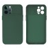 Apple Iphone 14 Pro Max Dark Green With Camera Protector And Sliding Window Silicone Gel Case