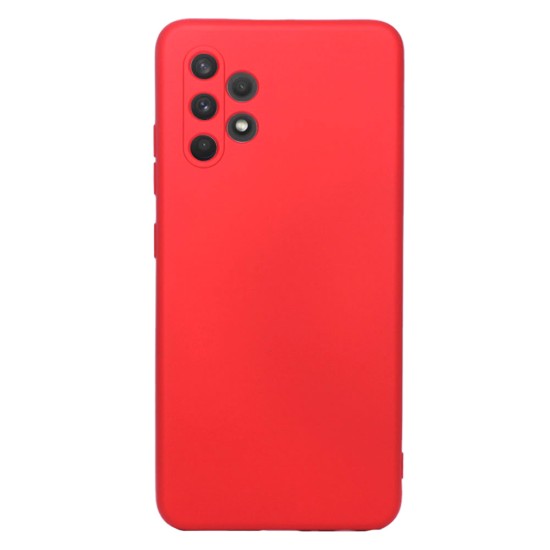 Samsung Galaxy A32 4G/A325 Red Robust Silicone Gel Case With Camera Protector