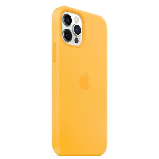 Apple Iphone 12/12 Pro Yellow Premium Silicone Gel Case