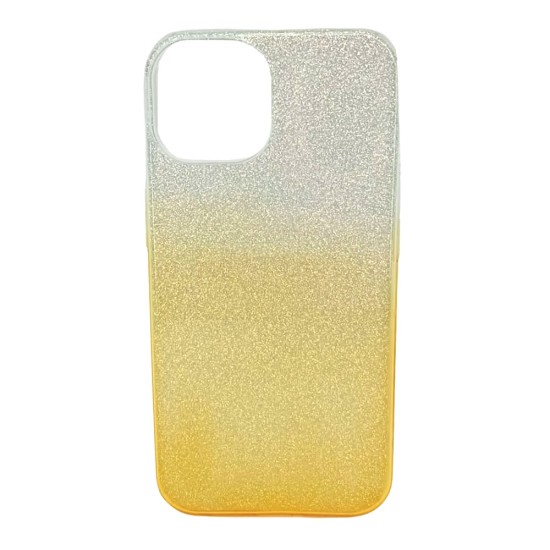 Funda De Gel De Silicona Apple Iphone 13 Dorado Glitter