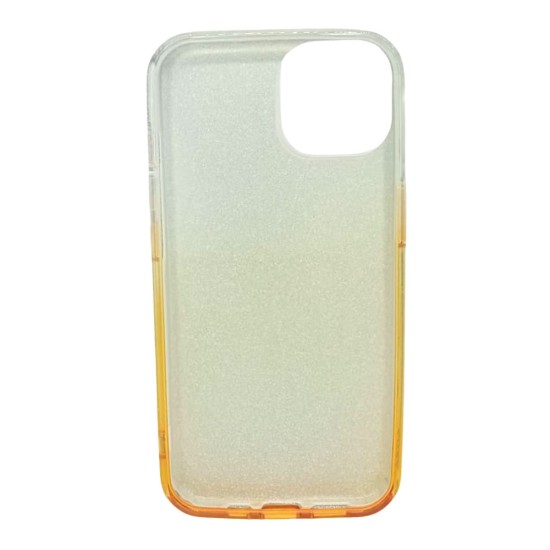 Capa Silicone Gel Brilhante Apple Iphone 13 Dourado